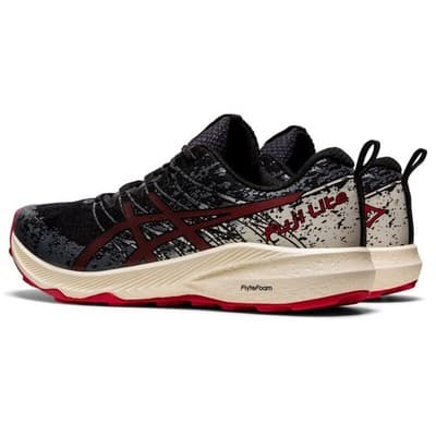 ASICS Fuji Lite 2 Men's Athletic Running Shoes, Black/Electric RED US 9 - Thumbnail 4