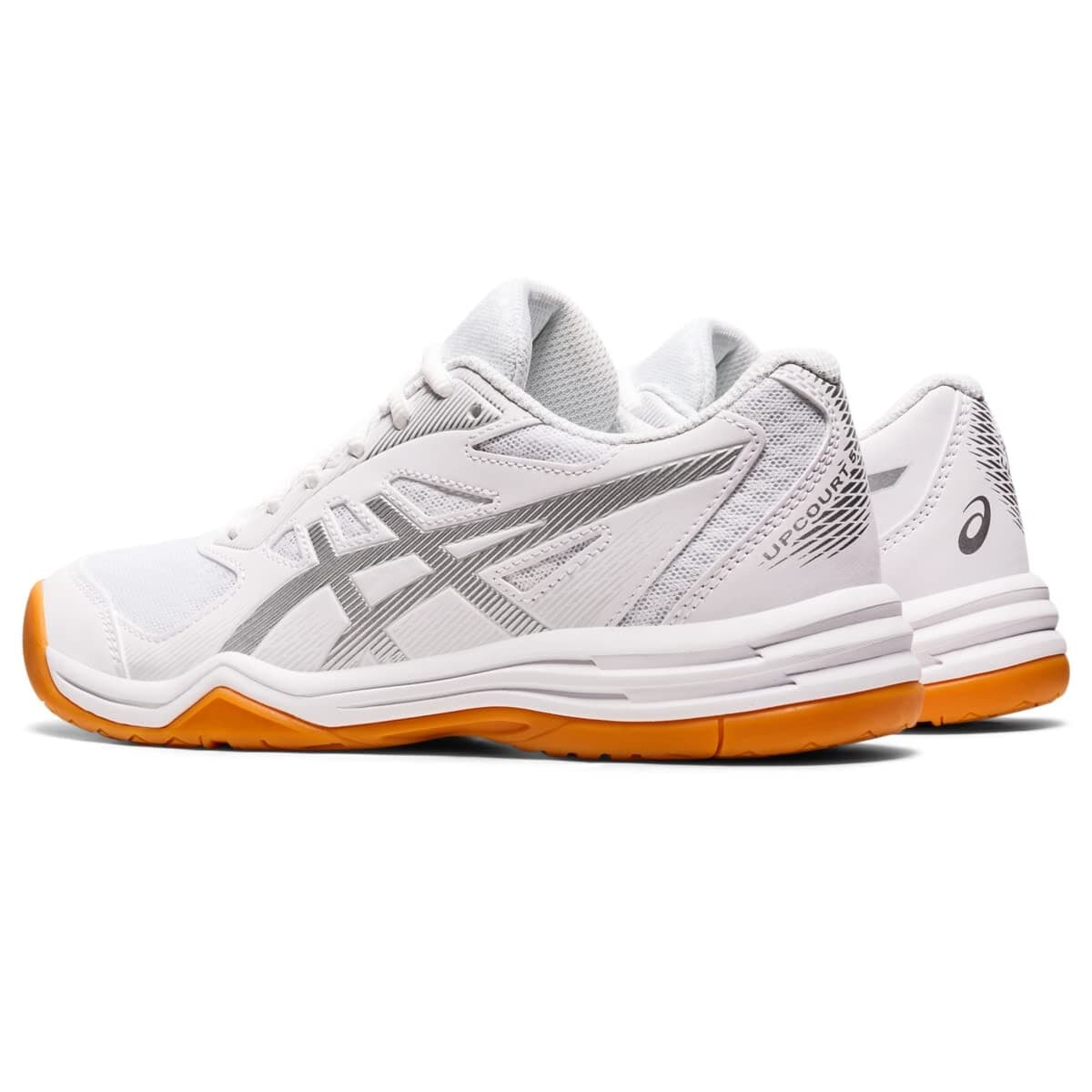 ASICS Women's Upcourt 5 Volleyball Shoes, 5.5, White/Pure Silver - Thumbnail 4