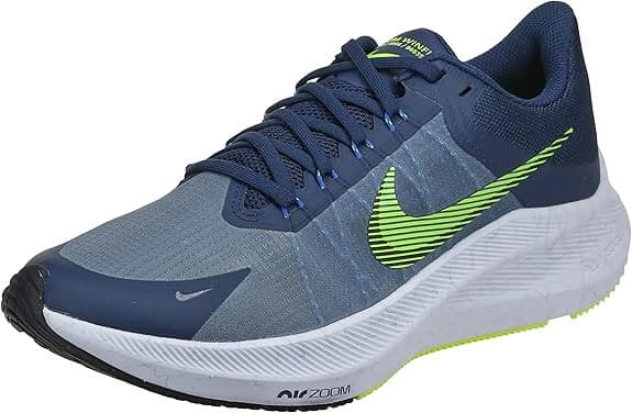 Nike Zoom Winflo 8 Midnight Navy Volt White Men's size 9 Running - Thumbnail 3