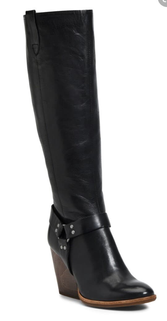 KORK EASE Lett Tall Black Leather Buckle Boots 8.5 M - Thumbnail 6