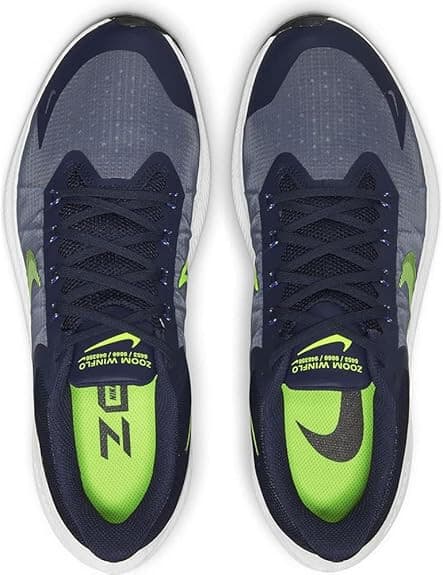 Nike Zoom Winflo 8 Midnight Navy Volt White Men's size 9 Running - Thumbnail 5