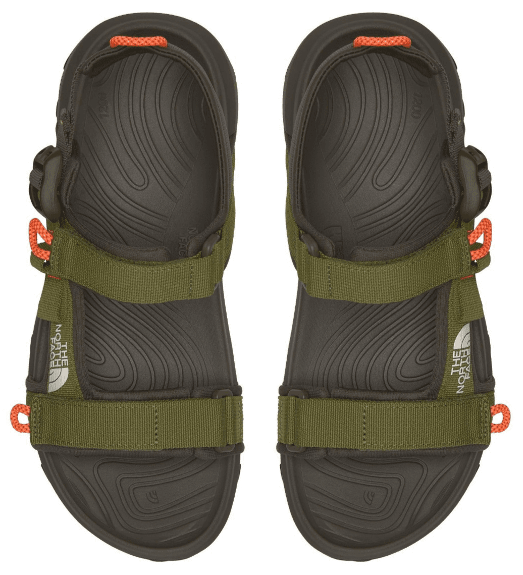 NEW THE NORTH FACE EXPLORE CAMP SANDAL Forest Olive/New Taupe Green, 9 M - Thumbnail 2