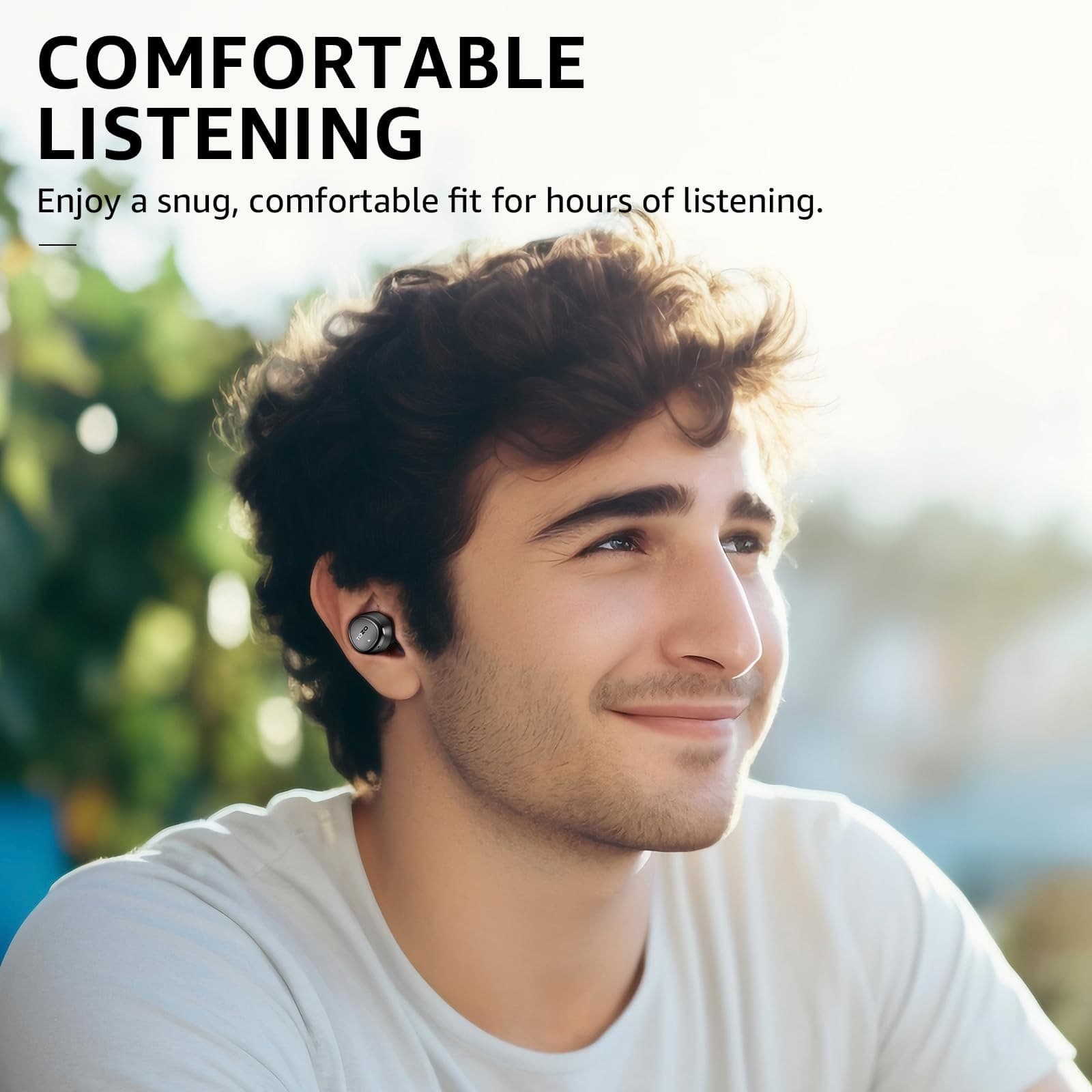 TOZO T12 Compact Ergonomic Edition Wireless Earbuds Bluetooth 5.3 Headphones - Thumbnail 4