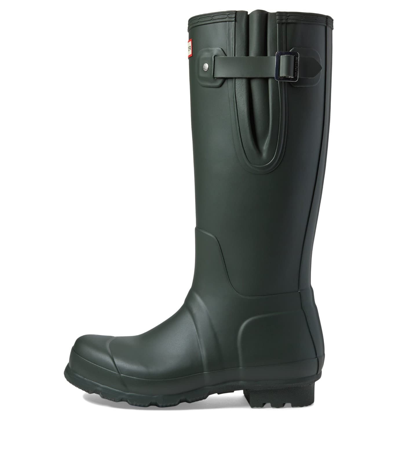 NEW HUNTER Men's ORIGINAL TALL RAIN BOOTS WATERPROOF Side Adjust Dark Olive 9 M - Thumbnail 3