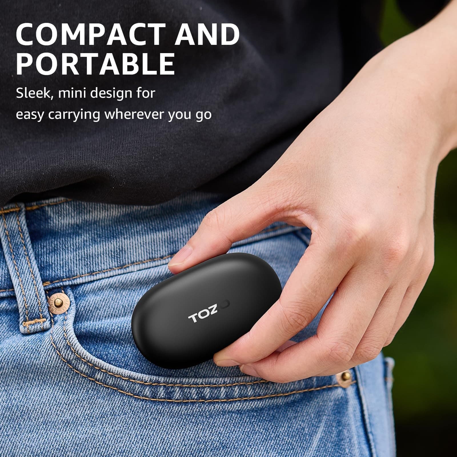 TOZO T12 Compact Ergonomic Edition Wireless Earbuds Bluetooth 5.3 Headphones - Thumbnail 2
