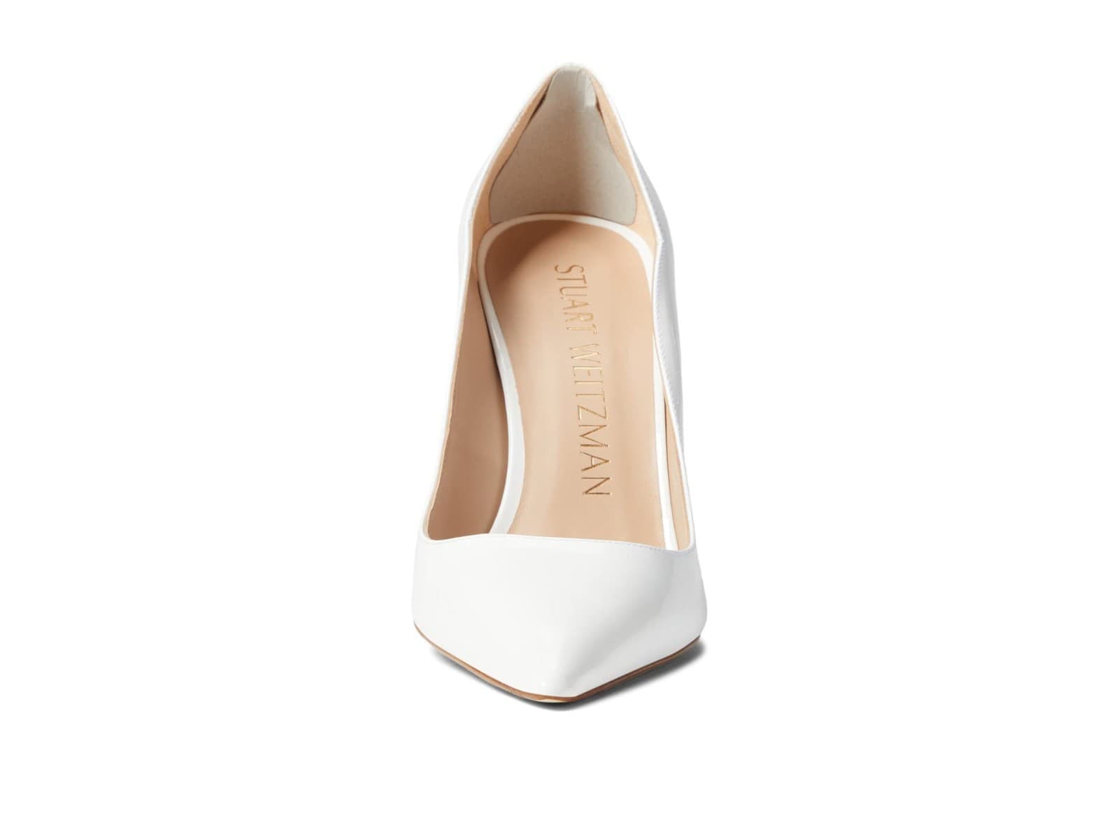 Stuart Weitzman Womens Stuart 100 Scallop Pump White 8.5 B - Thumbnail 5