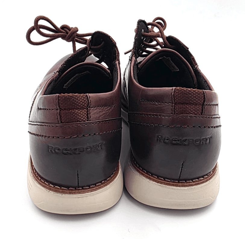 Rockport Total Motion sport dress Plain Toe Mens Oxfords Shoes Burgundy 10.5 M - Thumbnail 5