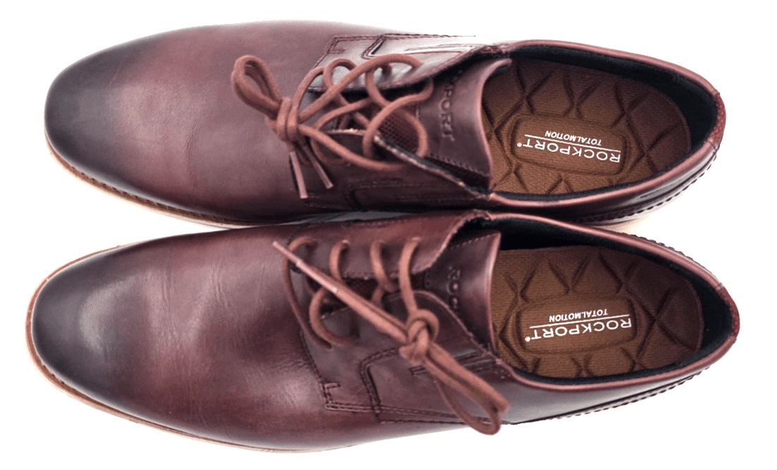 Rockport Total Motion sport dress Plain Toe Mens Oxfords Shoes Burgundy 10.5 M - Thumbnail 6