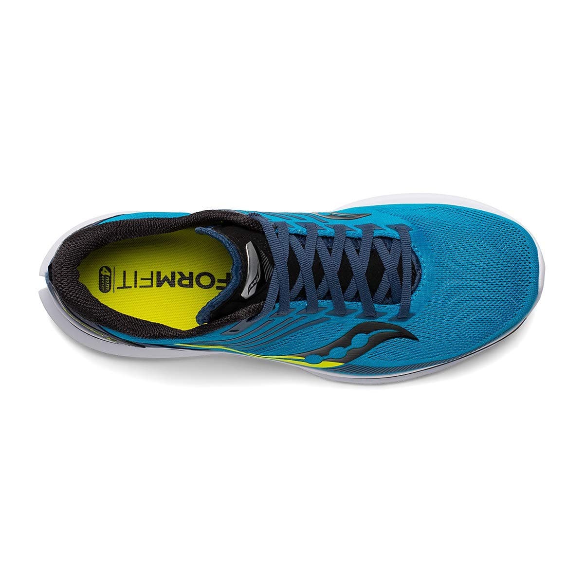 Saucony Kinvara 12 - Men's Sneaker Shoes Cobalt/Citrus Size 12 M - Thumbnail 4