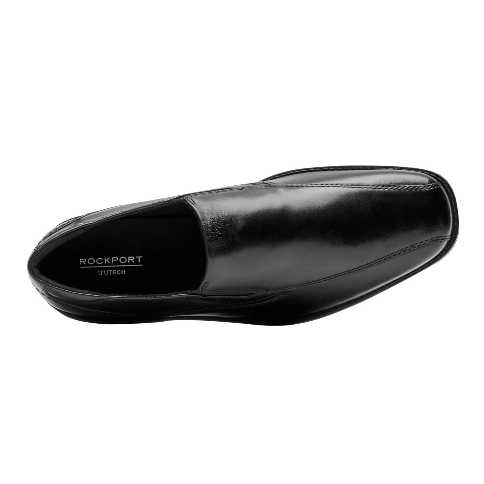 Rockport Greyson Bike Toe Slip-On Men's Shoes Black 8 M - Thumbnail 4