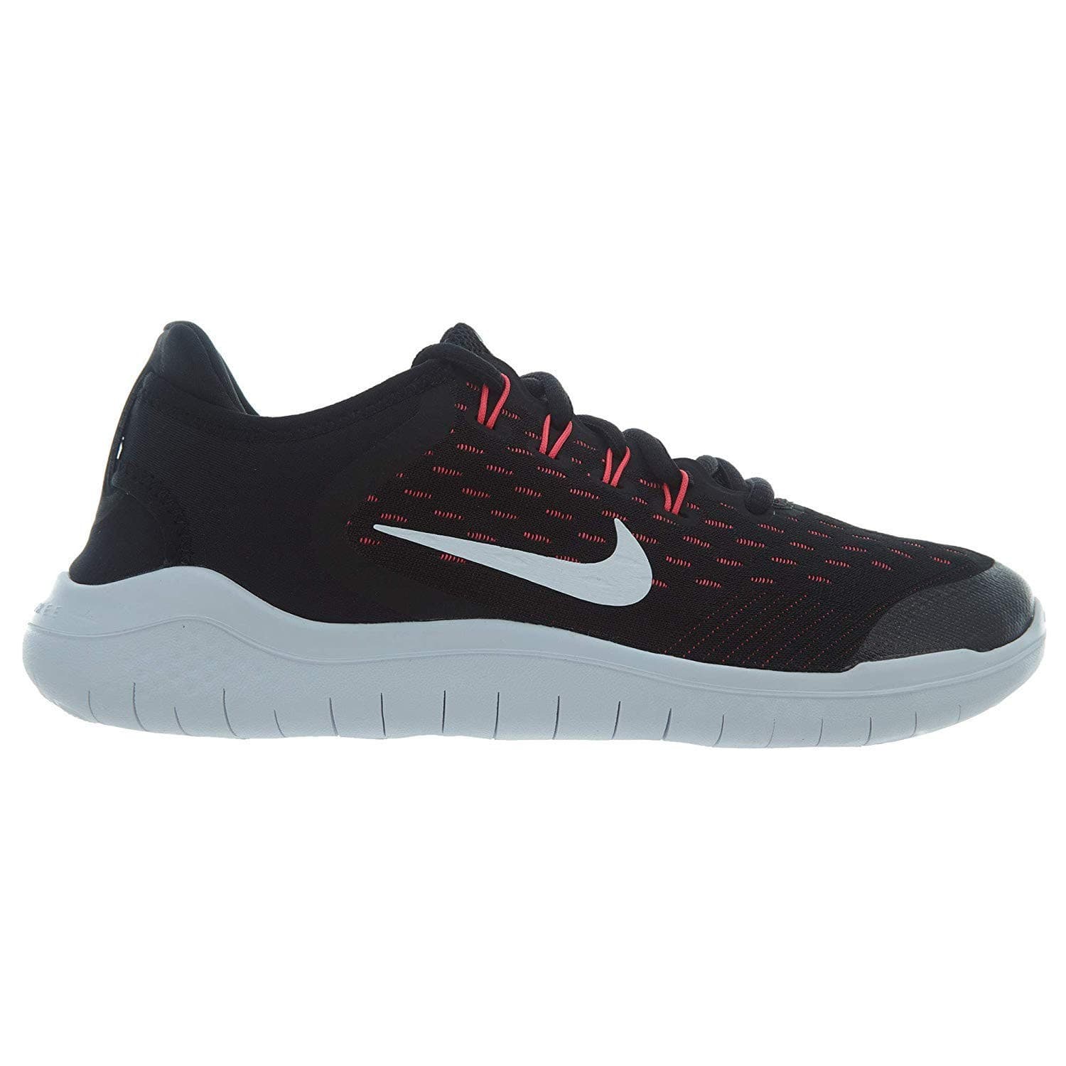 Nike Free RN 2018 Black/White-Racer Pink-Volt Running shoes Grade School Boy 7 Y - Thumbnail 2