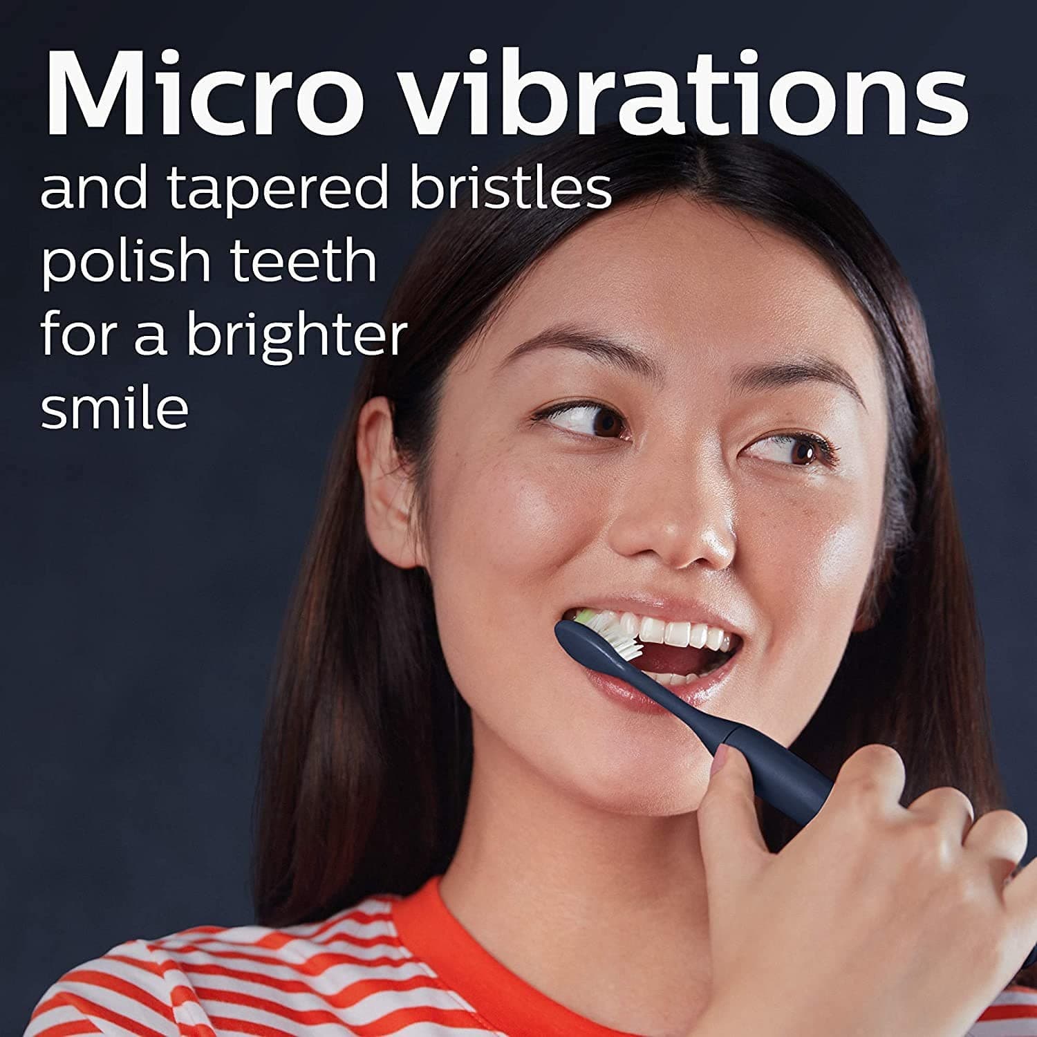4 PCS Philips ONE Brush Heads By Sonicare #BH1022 Black - Thumbnail 8