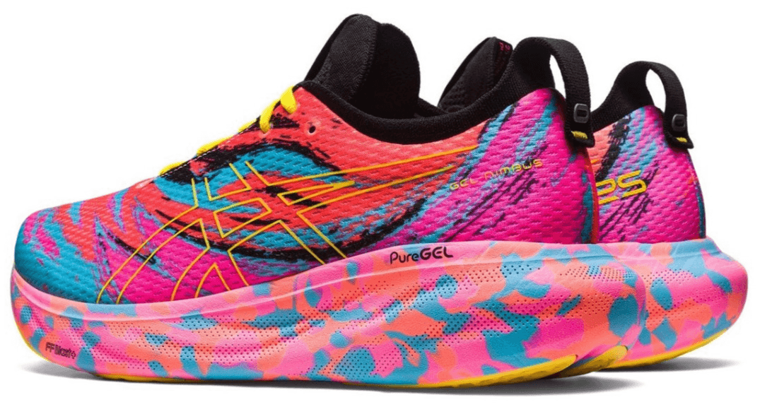 ASICS GEL-NIMBUS 25 Men running Shoes Size 9.5 M Aquarium/Vibrant Yellow - Thumbnail 4