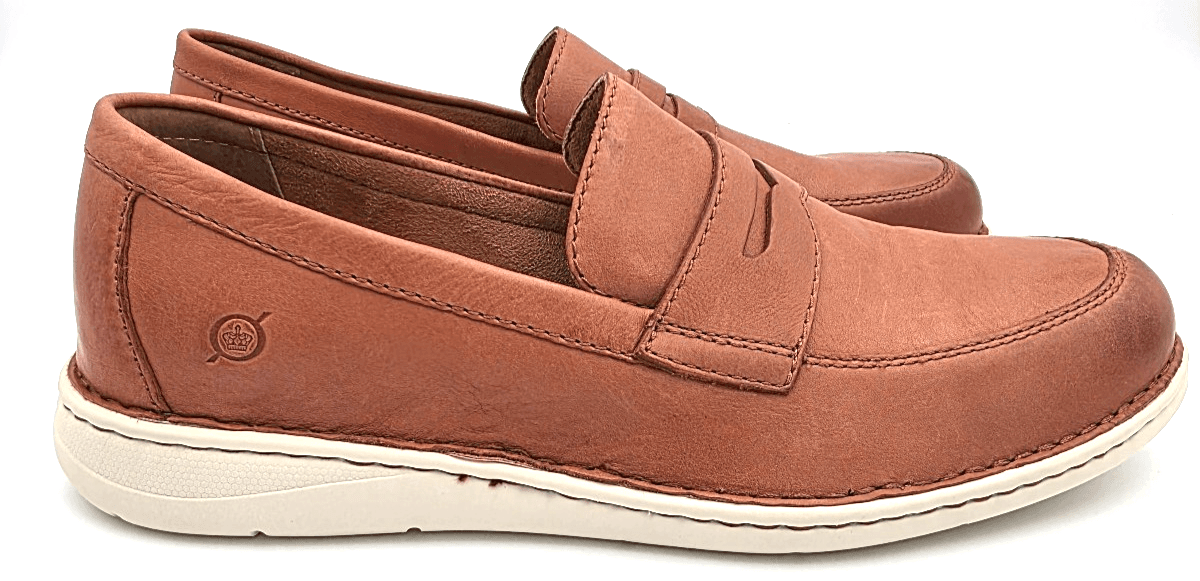 Born Taylor Men's Shoes Size 11.5 M Full Grain Leather Brown Cognac - Thumbnail 2