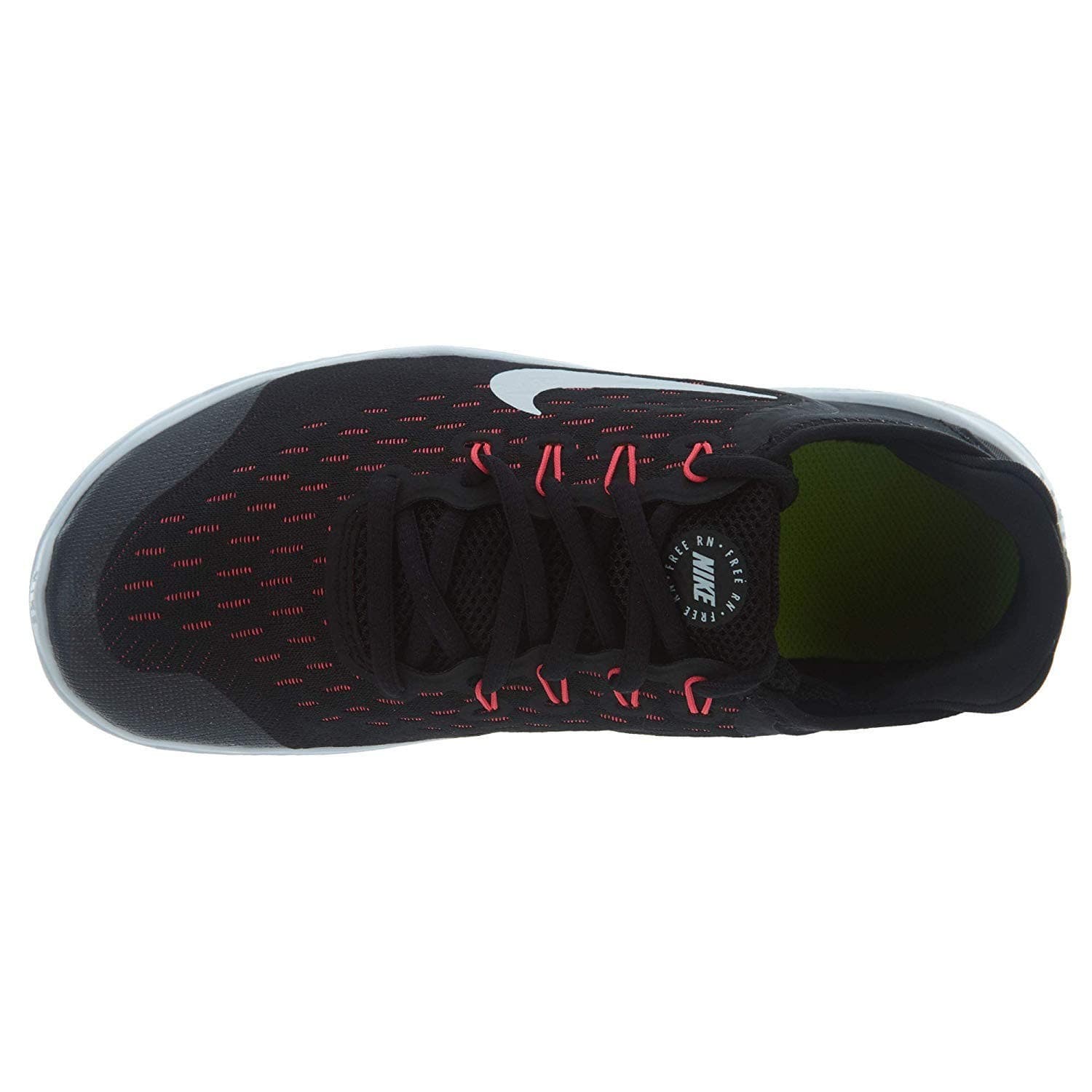 Nike Free RN 2018 Black/White-Racer Pink-Volt Running shoes Grade School Boy 7 Y - Thumbnail 5