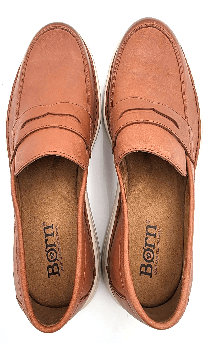 Born Taylor Men's Shoes Size 11.5 M Full Grain Leather Brown Cognac - Thumbnail 5