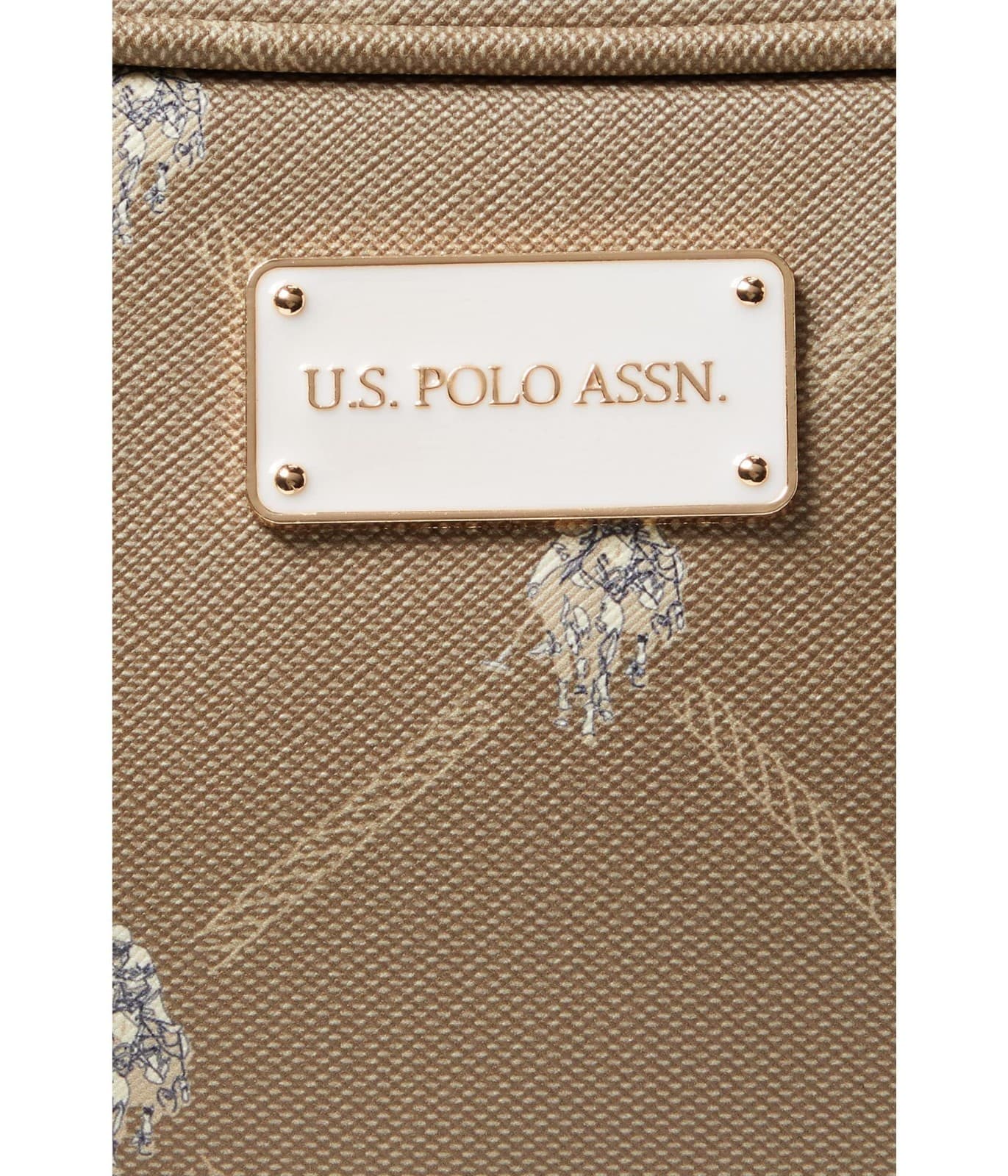 U.S. Polo Assn. Printed DHM Crossbody Khaki One Size NEW - Thumbnail 2