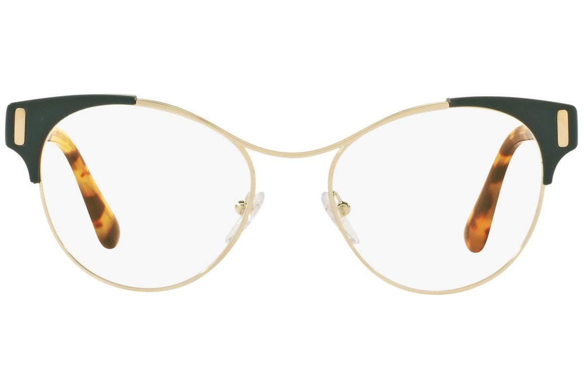 PRADA PR61T VAY-1O1 Pale Gold/Blue Eyeglasses New Authentic 52-18-135 - Thumbnail 4