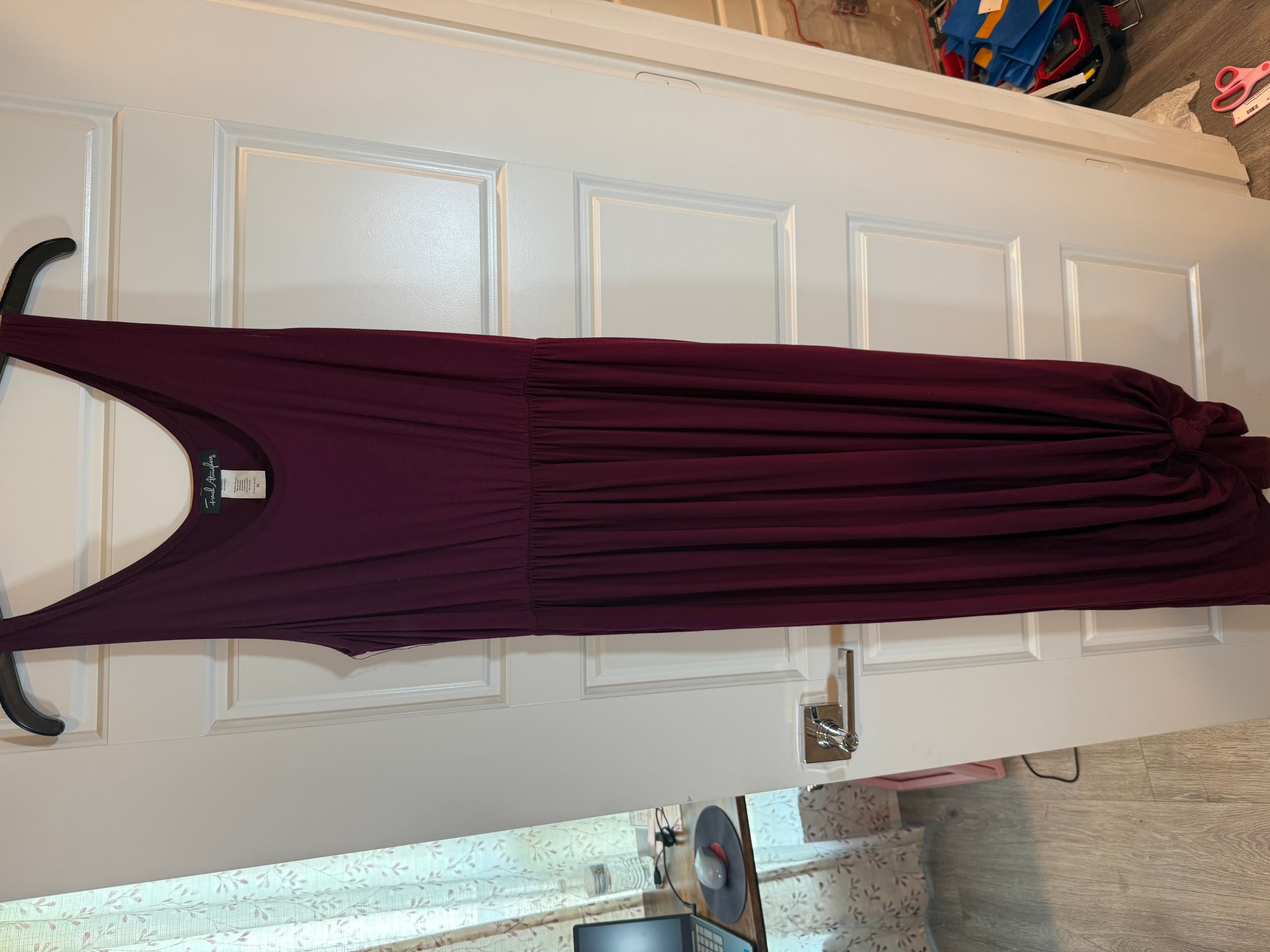 French atmosphere Plum Maxi Dress Size M - Thumbnail 2