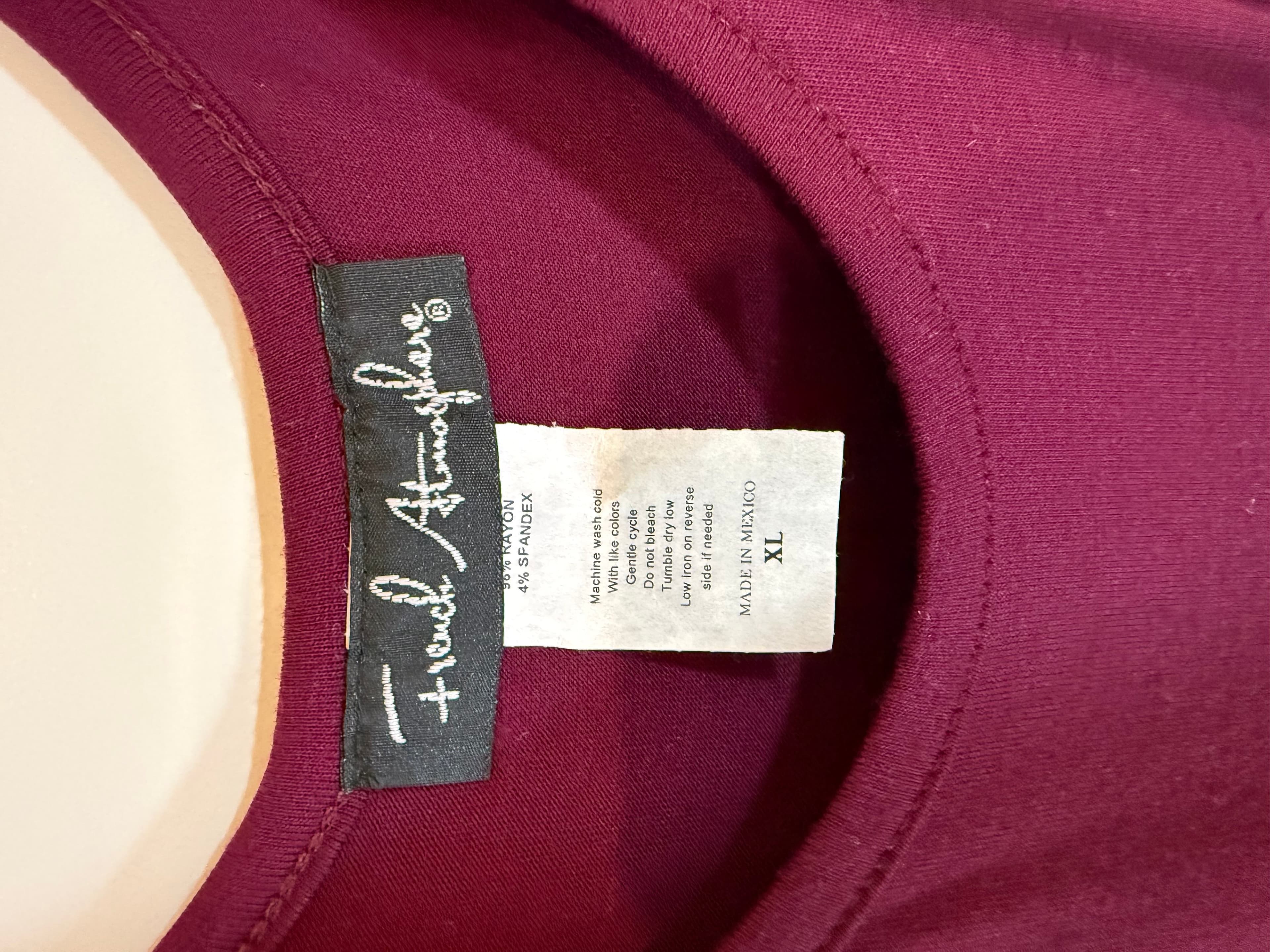 French atmosphere Plum Maxi Dress Size M - Thumbnail 3