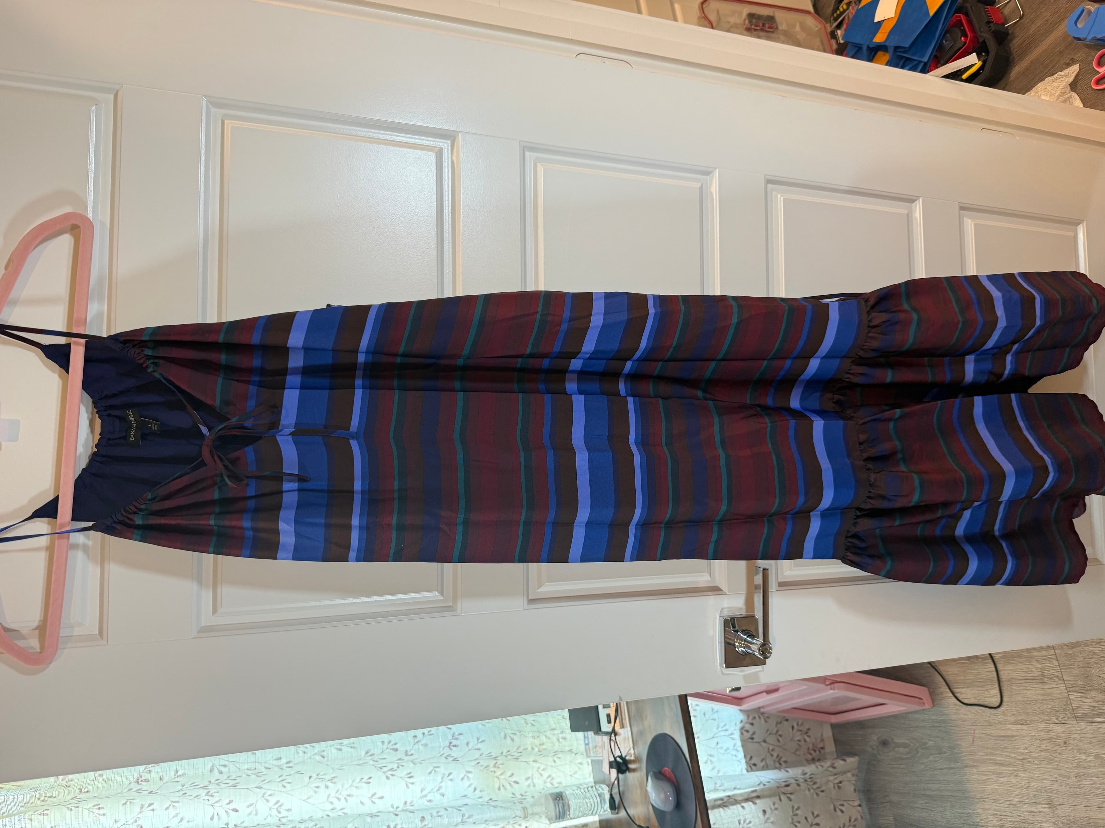 Banana Republic Striped Maxi Dress Size L - Thumbnail 3