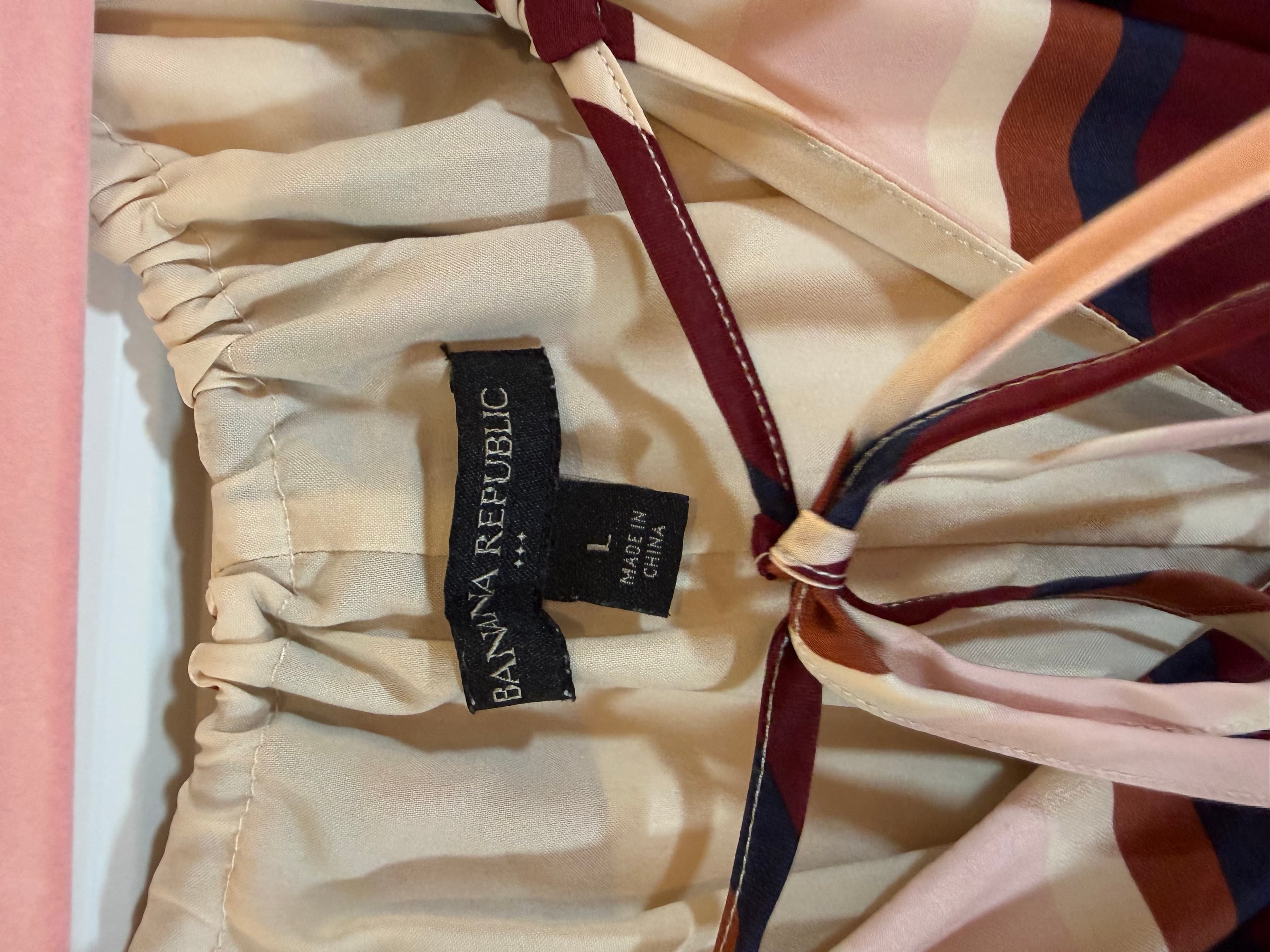 Banana Republic Striped Maxi Dress Size L - Thumbnail 2