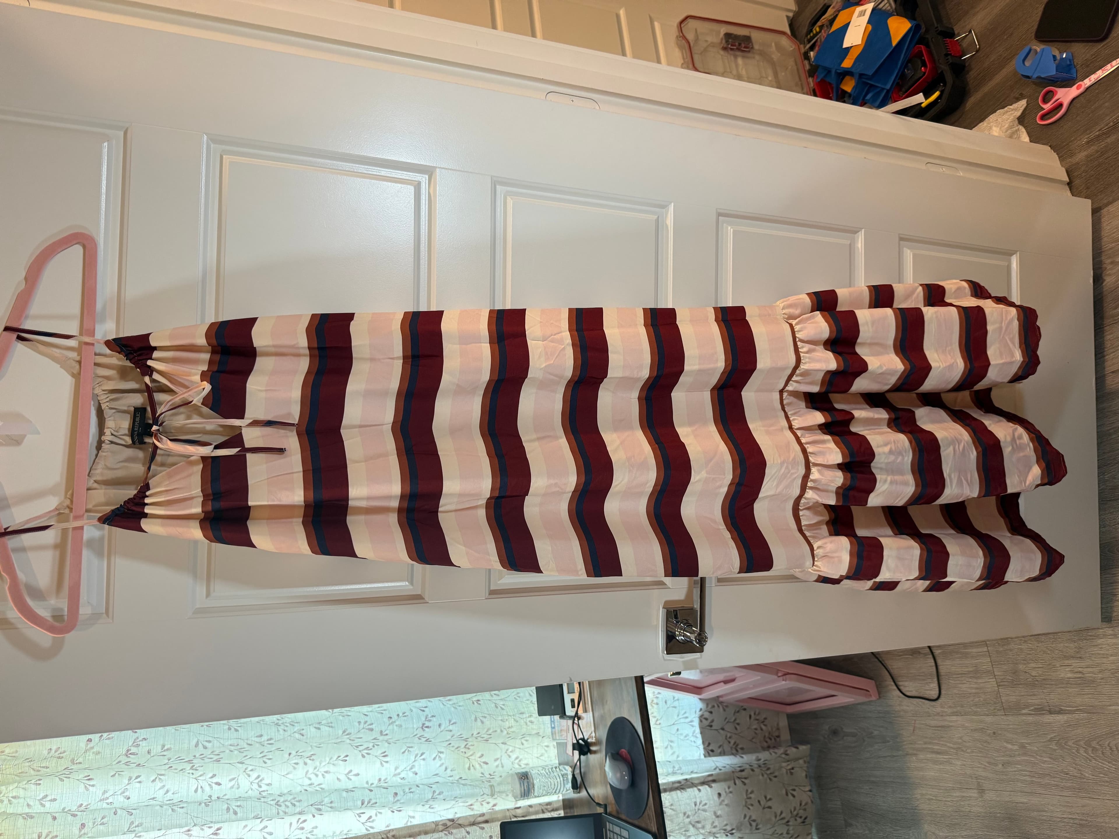 Banana Republic Striped Maxi Dress Size L - Thumbnail 3