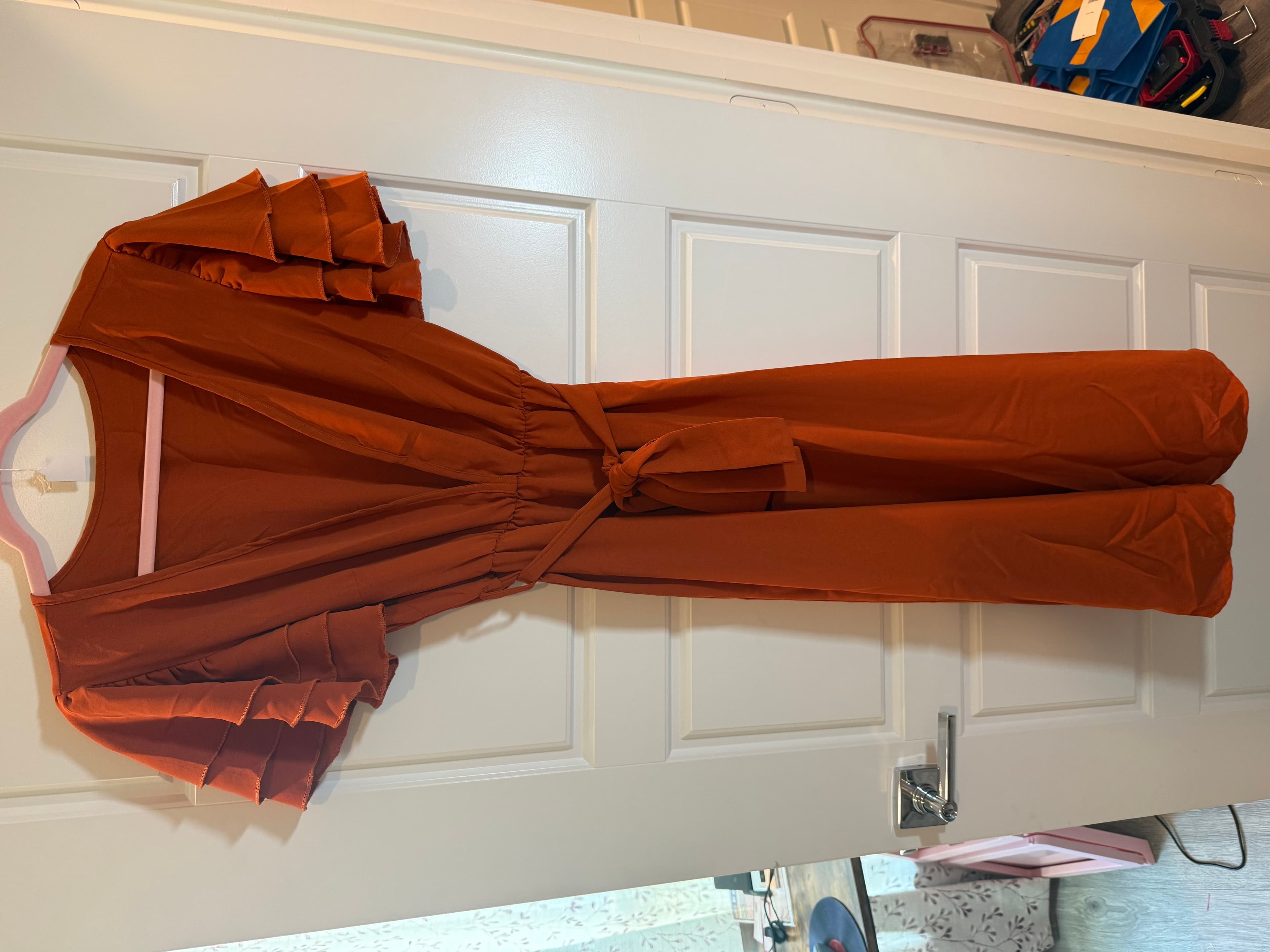 SHEIN Women's Ruffle Sleeve Jumpsuit Size M - Thumbnail 3