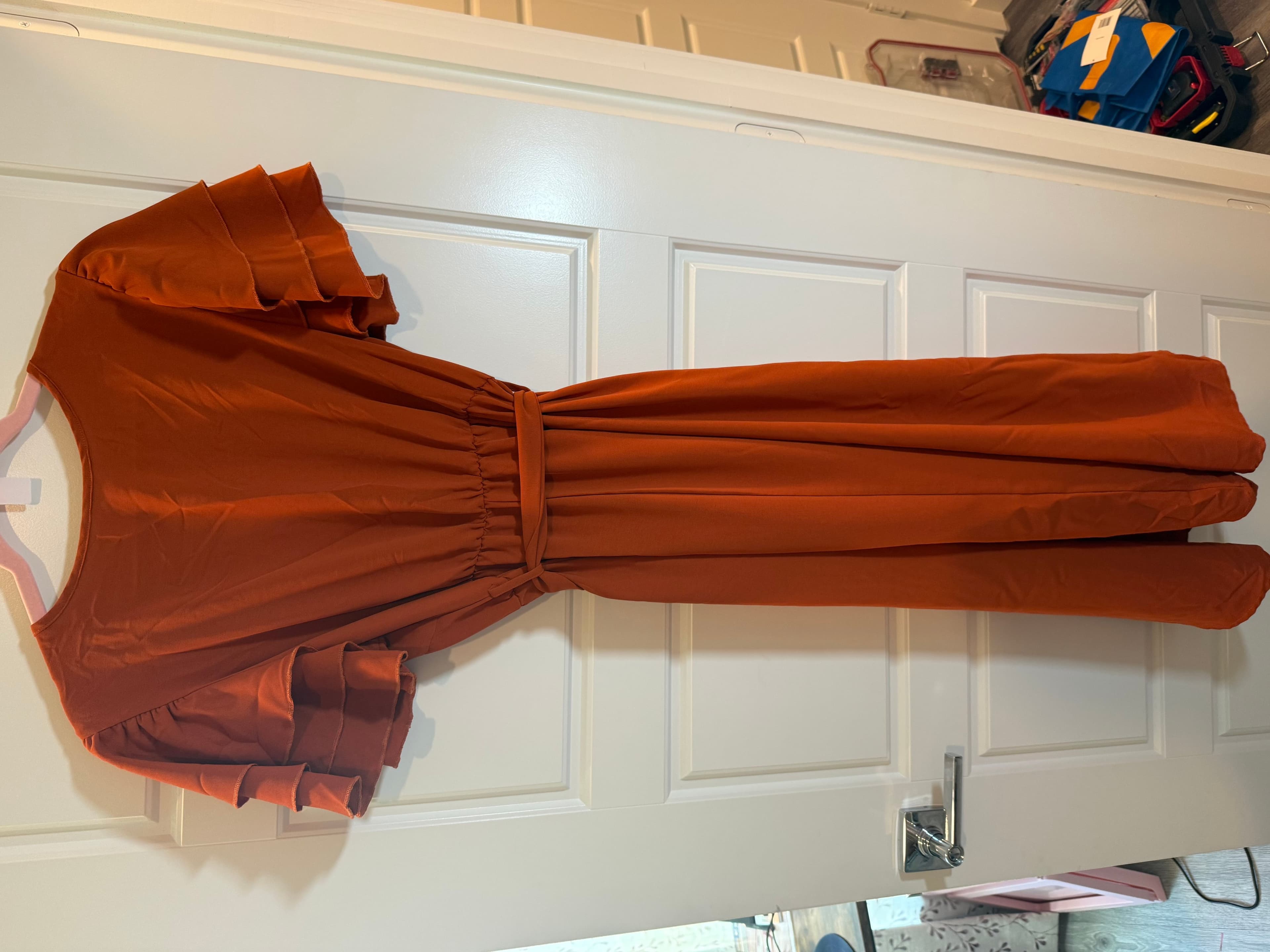 SHEIN Women's Ruffle Sleeve Jumpsuit Size M - Image 1