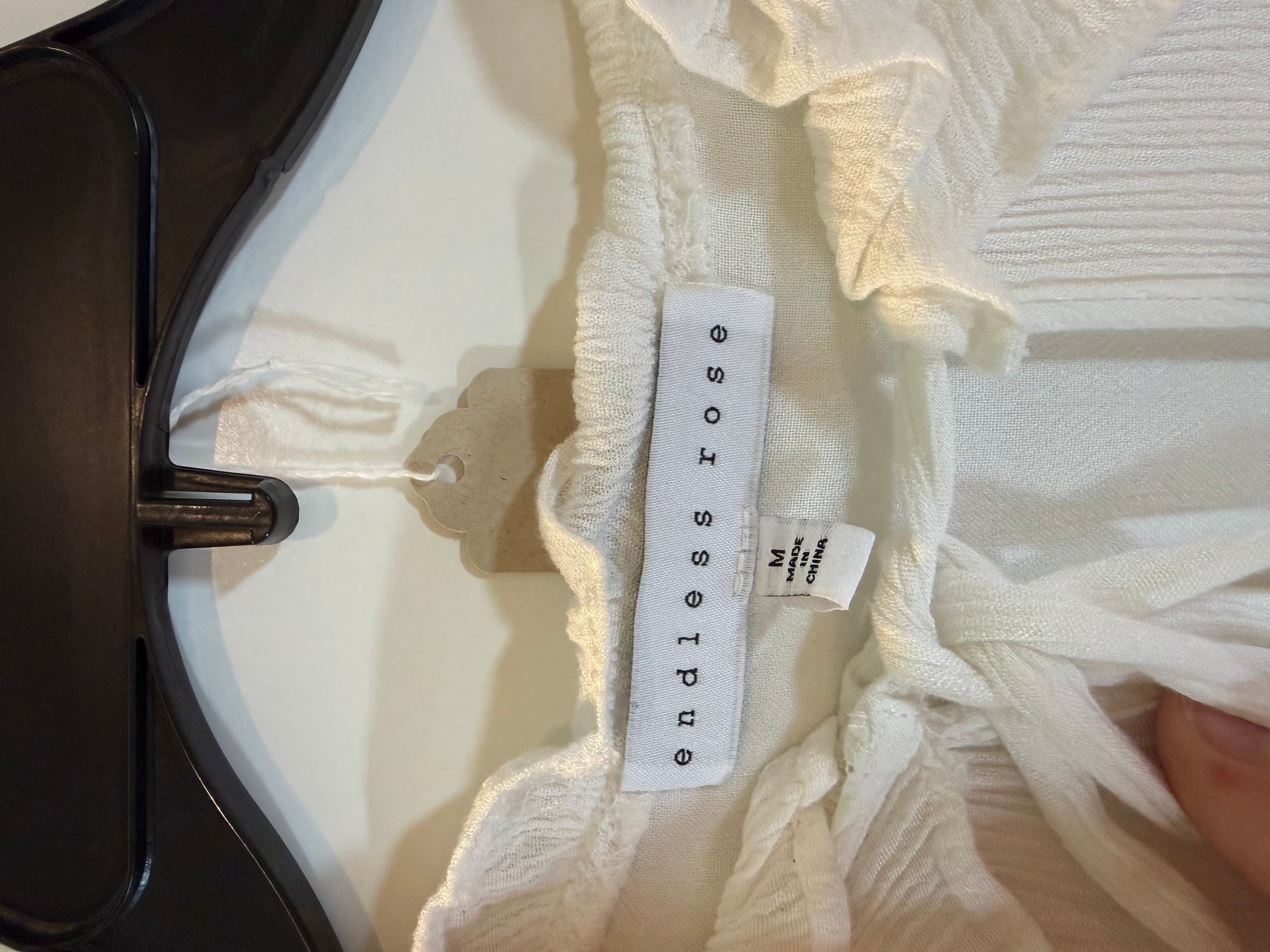 Endless Rose White Long Sleeve Dress Size M - Thumbnail 2
