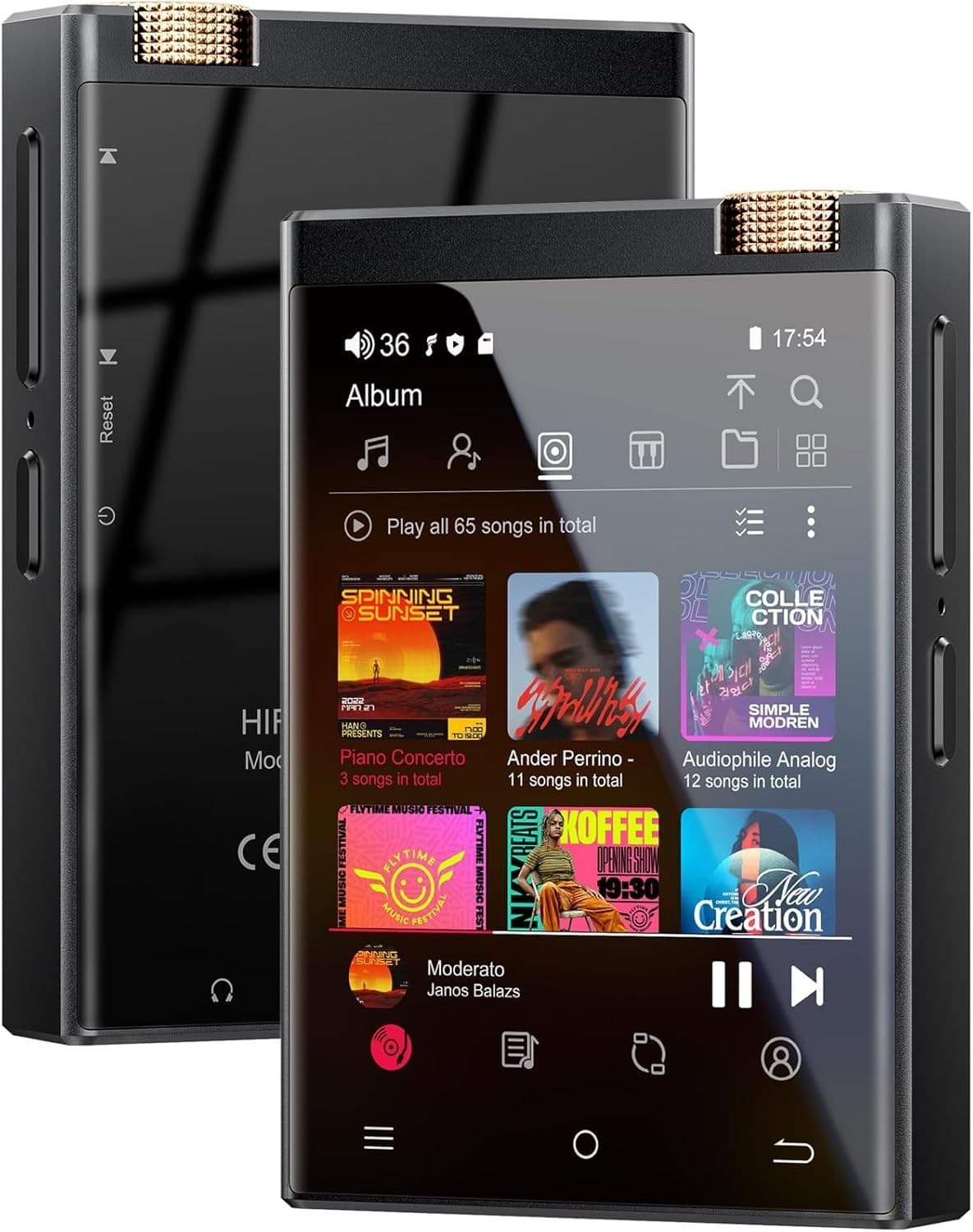 HiFi MP3 Player with Bluetooth and WiFi, Oilsky Lossless DSD High-Resolution Dig - Image 1