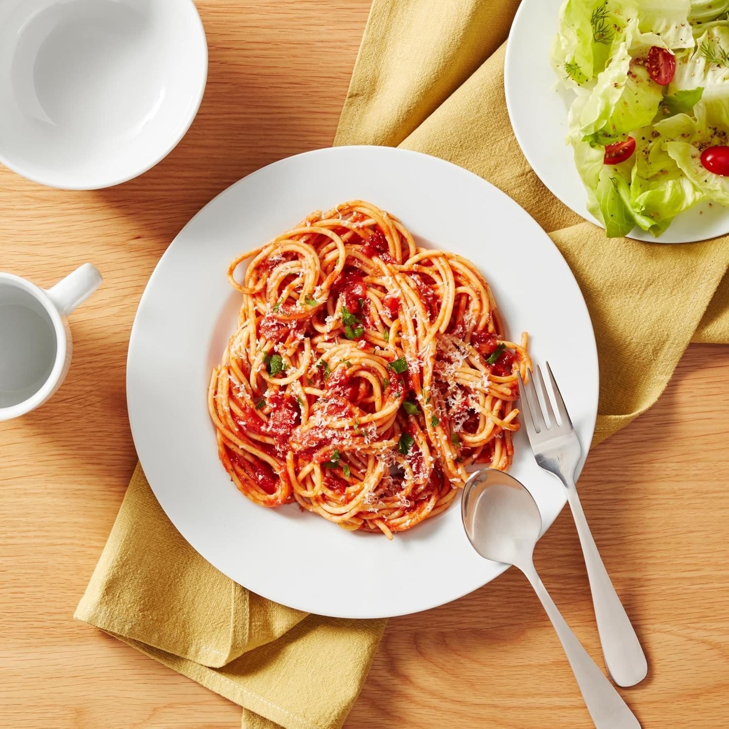 Basics 16-Piece Porcelain Dinnerware Set, Microwave and Dishwasher Safe, Service - Thumbnail 2
