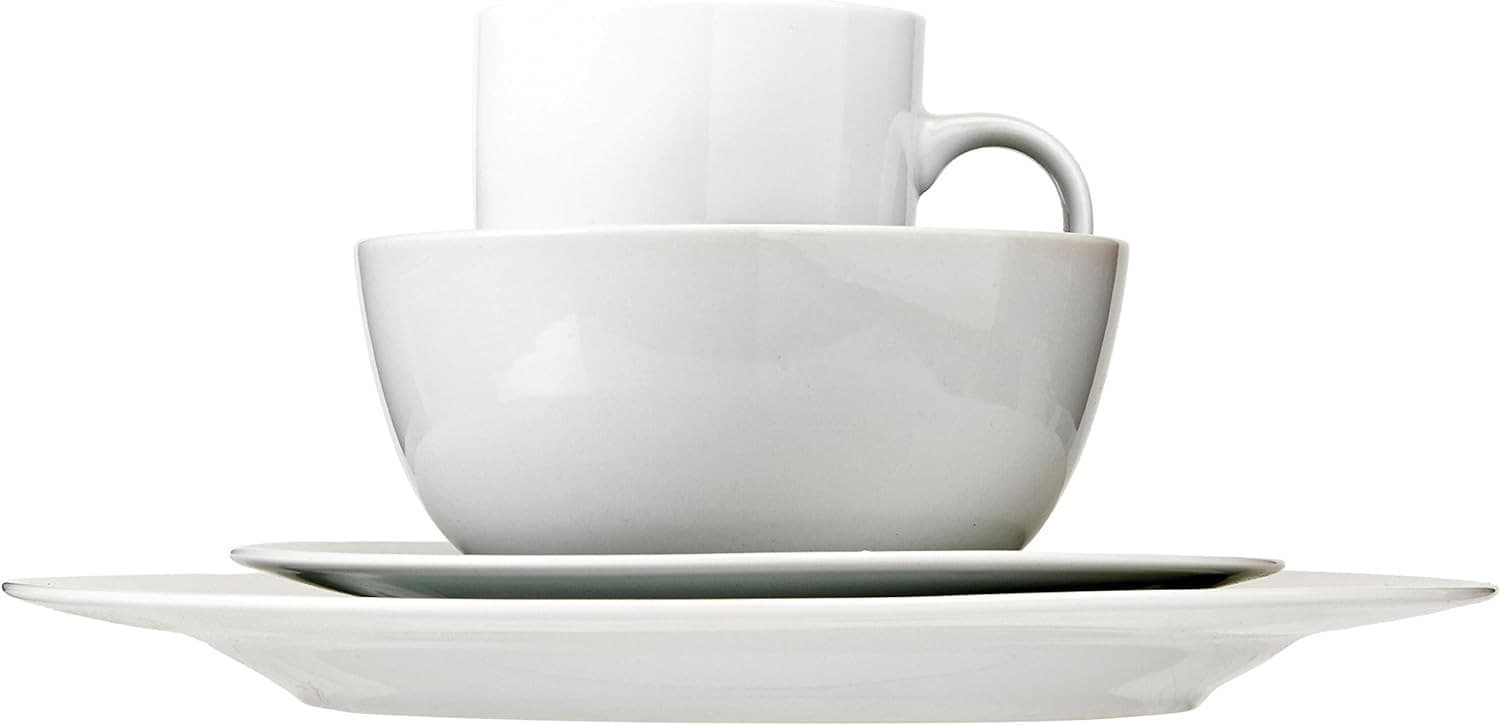 Basics 16-Piece Porcelain Dinnerware Set, Microwave and Dishwasher Safe, Service - Thumbnail 8