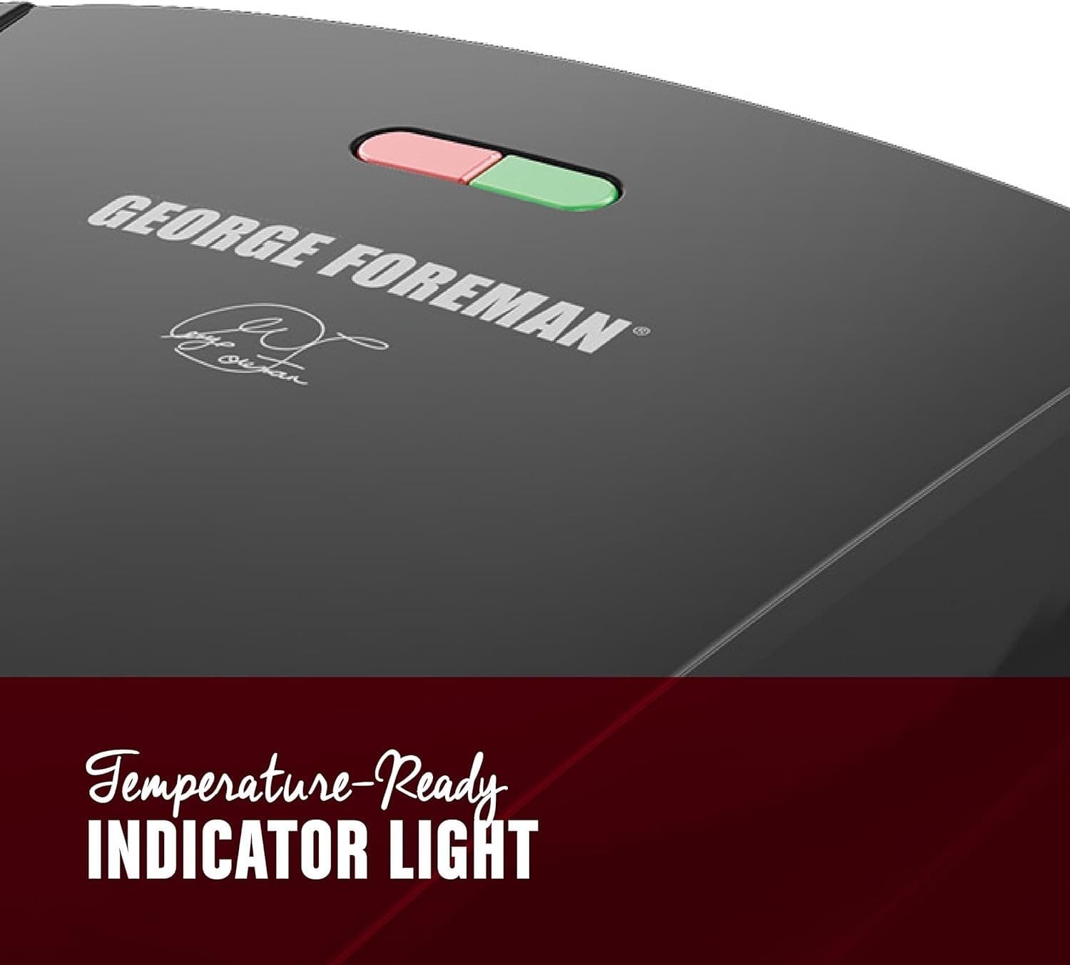 George Foreman 4-Serving Removable Plate Electric Grill and Panini Press, George - Thumbnail 4