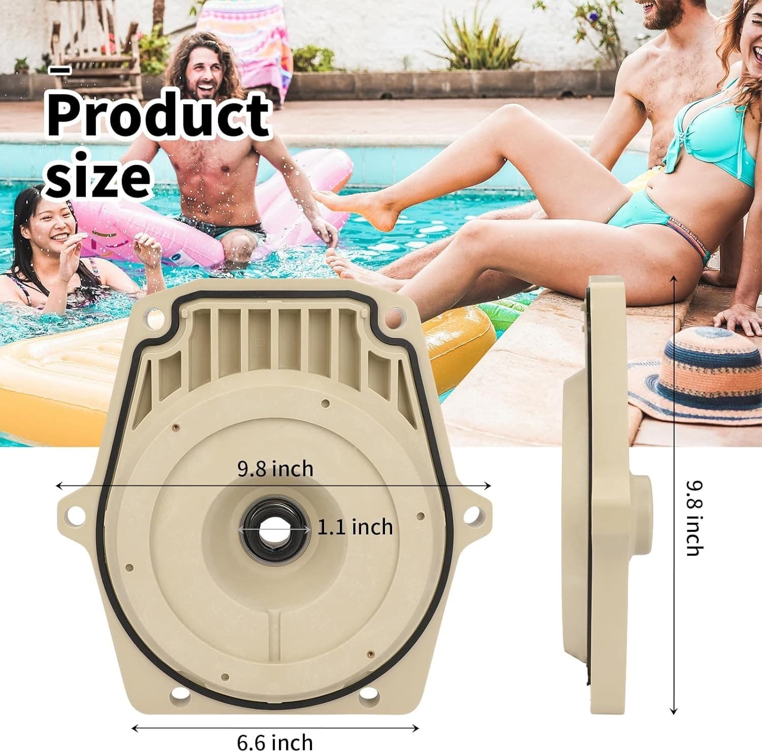 25357-300-000 074564 Seal Plate Fits for Whisperflo and Intelliflo Pool Pump 074 - Thumbnail 2