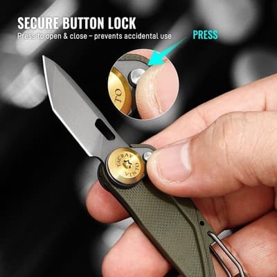 TACRAY Vinto 5-in-1 Mini Utility Keychain Knife – Ultra-Light Compact Multitool - Thumbnail 3