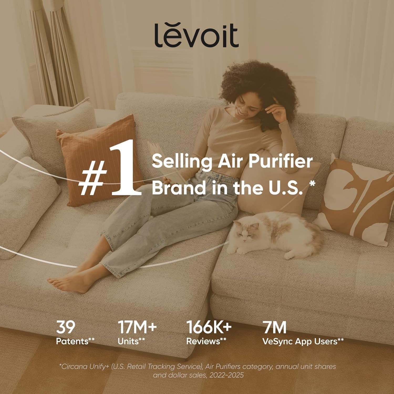 LEVOIT Air Purifiers for Bedroom Home Dorm, AHAM VERIFIDE, 3-in-1 Filter Cleaner - Thumbnail 7