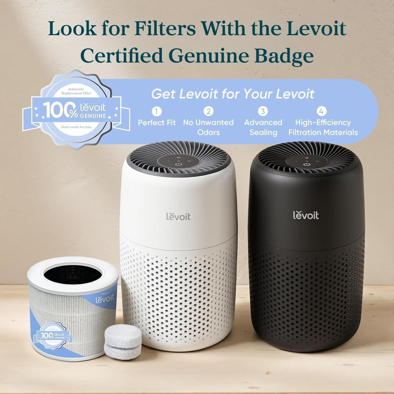 LEVOIT Air Purifiers for Bedroom Home Dorm, AHAM VERIFIDE, 3-in-1 Filter Cleaner - Thumbnail 5