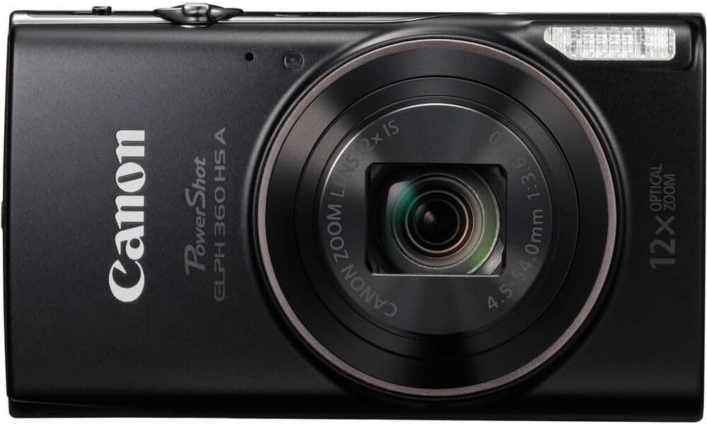 Canon PowerShot ELPH 360 HS A Digital Camera (Black) | 20.2MP CMOS Sensor, 12x O - Thumbnail 6