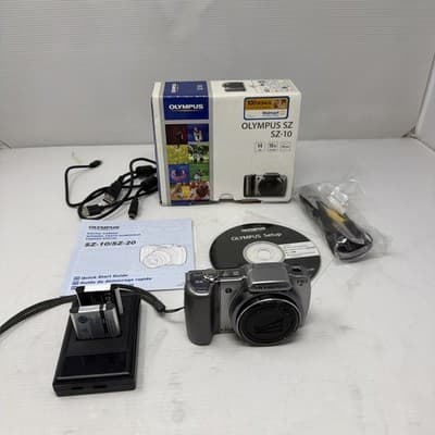 OLYMPUS SZ-10 14.0MP Compact Digital Camera Silver - Image 1