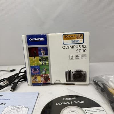 OLYMPUS SZ-10 14.0MP Compact Digital Camera Silver - Thumbnail 3