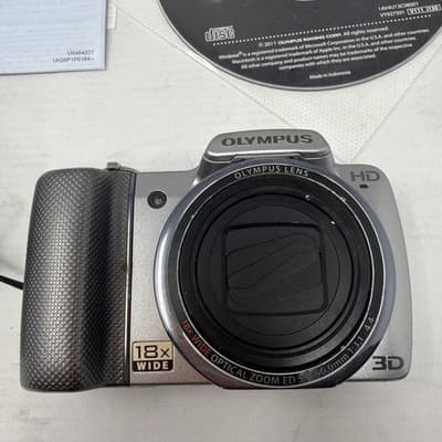 OLYMPUS SZ-10 14.0MP Compact Digital Camera Silver - Thumbnail 7