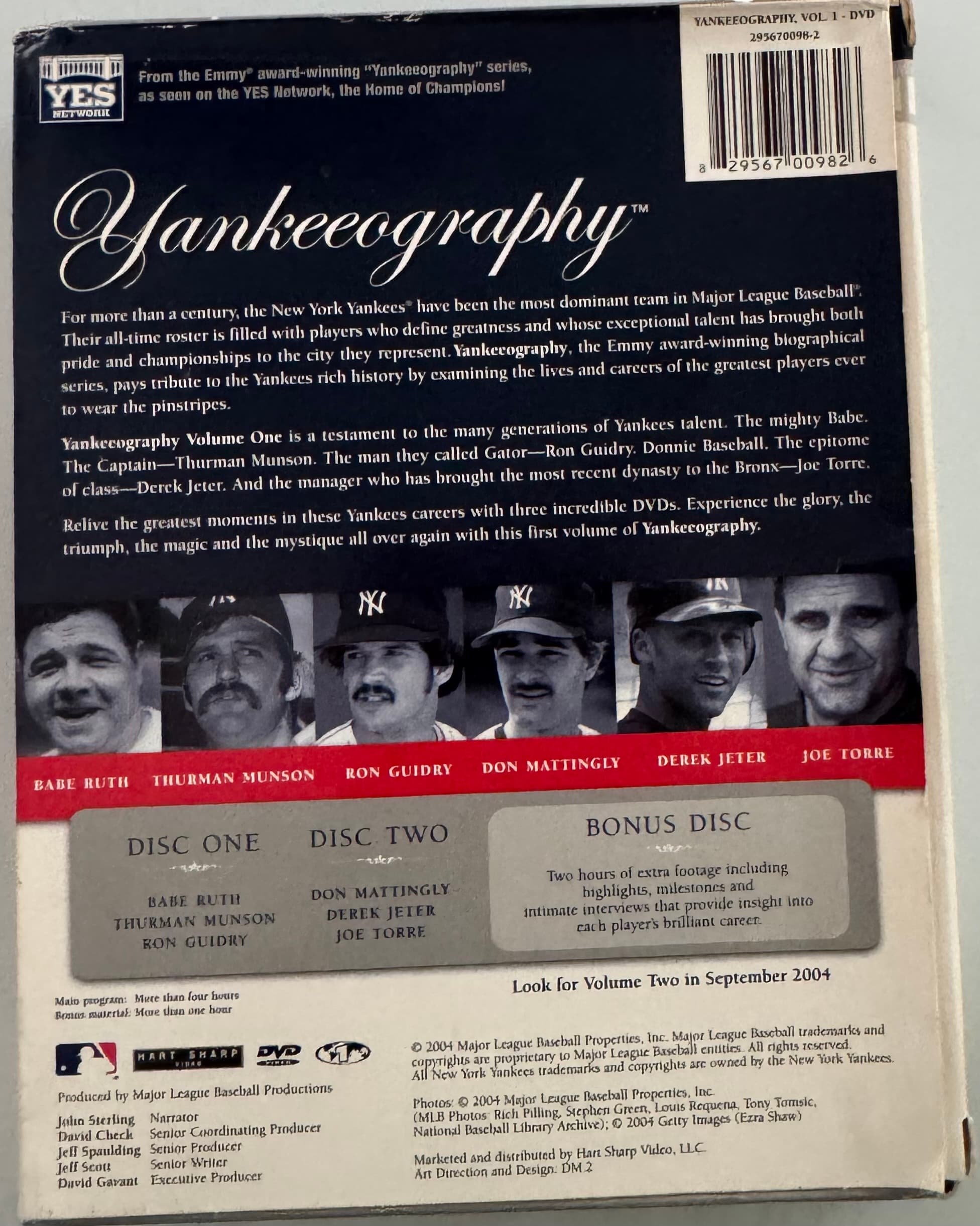 Yankeeography Volume One DVD Set MLB Productions - Thumbnail 8