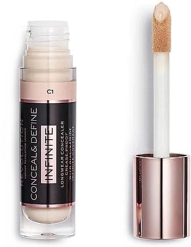 Makeup Revolution Conceal & Define Infinite Longwear Concealer XL 9ml (Various Shades) - C1 - Thumbnail 2