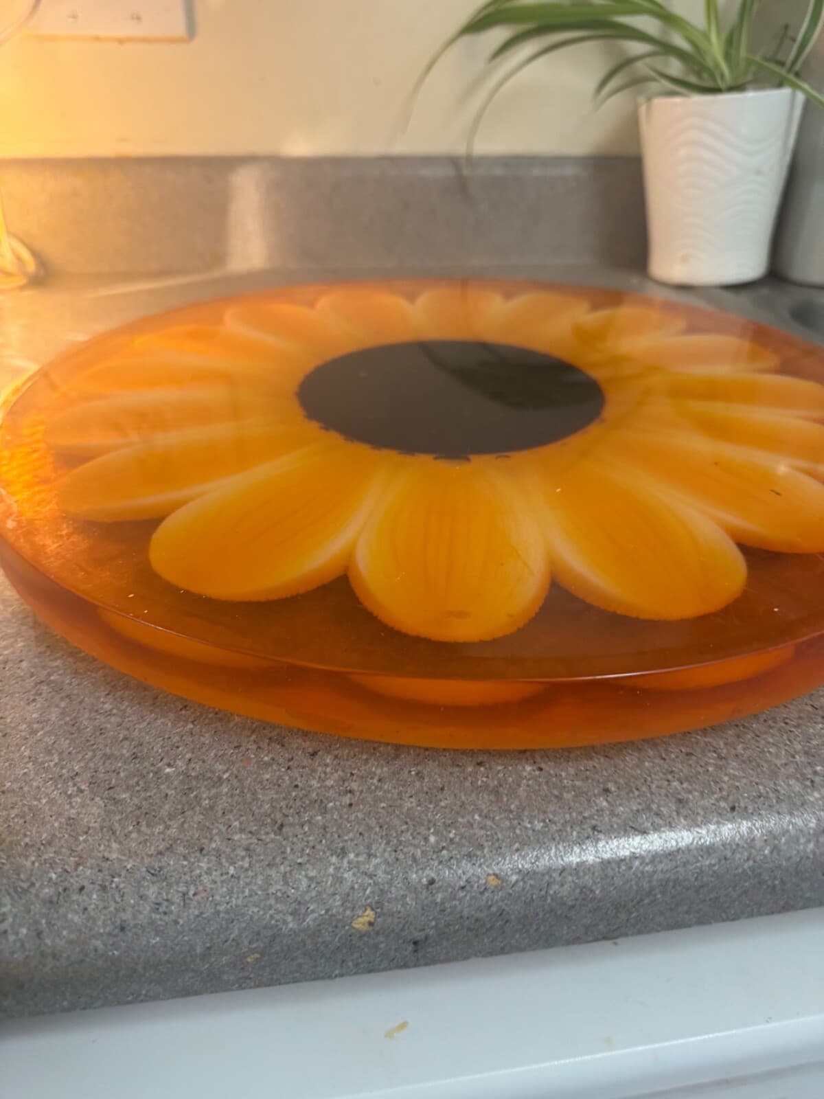 Rare 1960's sunflower lazy susan - Thumbnail 2