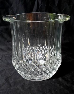 Cristal d’Arques Longchamp 8” Crystal Ice Bucket Champagne Chiller - Image 1