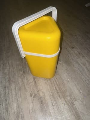 BYO Insulated Wine Cooler yellow Retro 3 Bottle Drinks - Thumbnail 2