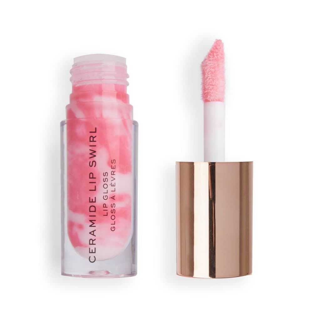 Revolution Liquid Lip Gloss Shine 4.5ml Swirl Soft Pink Glossy Makeup - Thumbnail 3