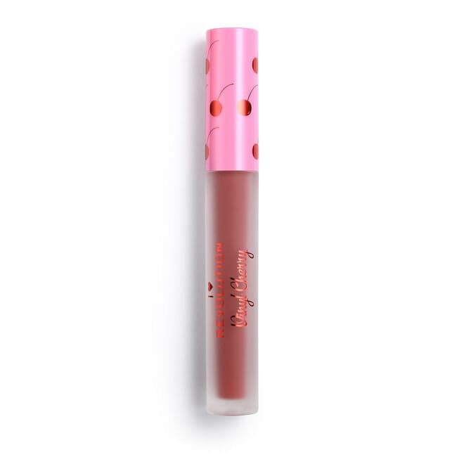 Makeup Revolution Vinyl Cherry Liquid Lipstick (Various Shades) - Wild Cherry - Thumbnail 6