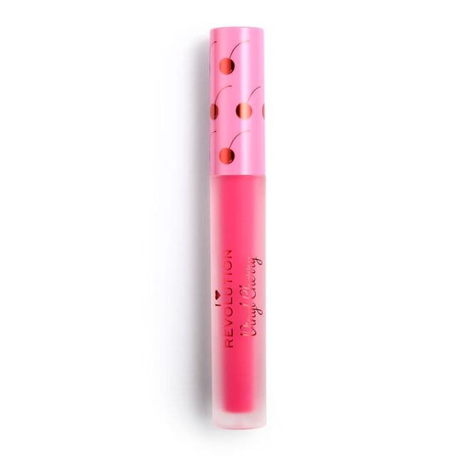 Makeup Revolution Vinyl Cherry Liquid Lipstick (Various Shades) - Wild Cherry - Thumbnail 4